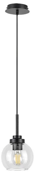 Lustră pe cablu TIRINA 1xE27/15W/230V negru Rabalux 75006