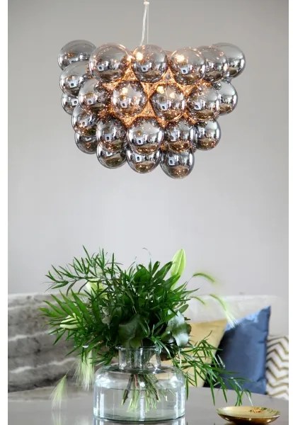 Lustră pe cablu ByRydens 4200440-4505 GROSS 8xG9/4W/230V fumuriu/negru