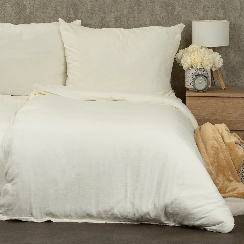 Lenjerie de pat Muselină 4Home Beige, 140 x 200 cm, 70 x 90 cm