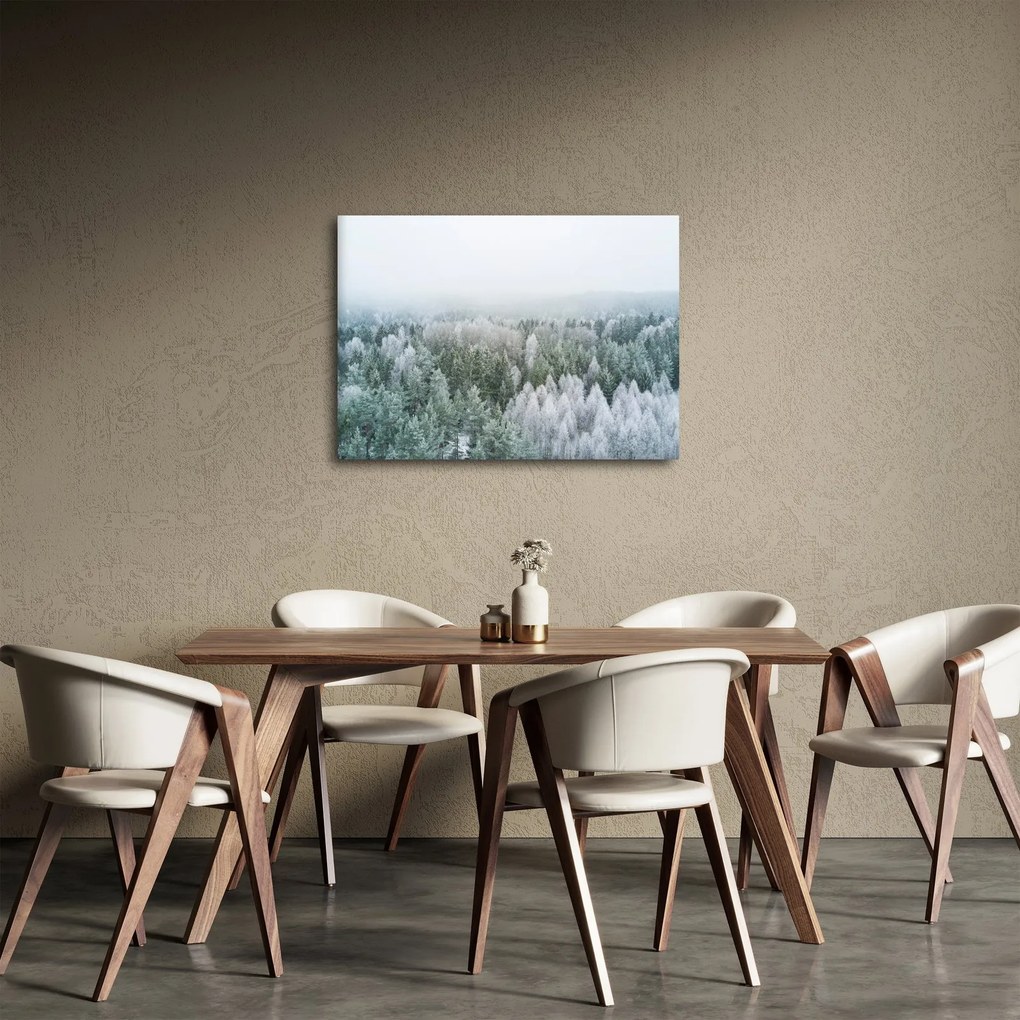 Tablou - Crestele munțillor înzăpezite (70x50 cm)