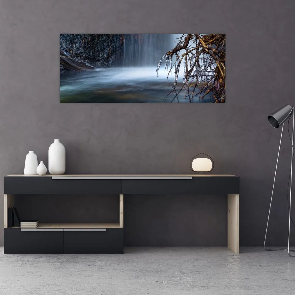 Tablou - Laguna de iarnă (120x50 cm)