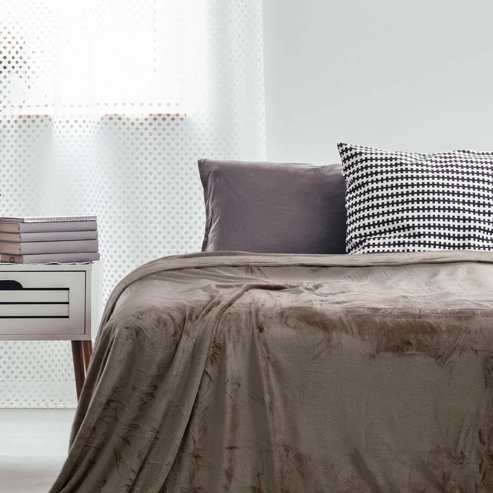 Pled DecoKing Mic, 150 x 200 cm, maro