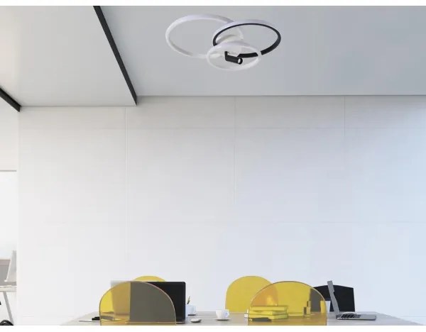 Plafonieră LED dimabilă LED/70W/230V 3000-6500K alb/negru + telecomandă