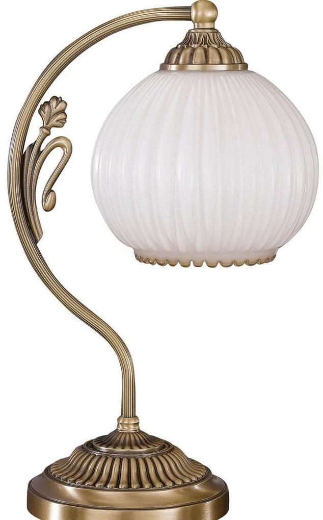 Veioza, lampa de masa clasic design italian din alama, sticla 9200 RA-P.9200 P
