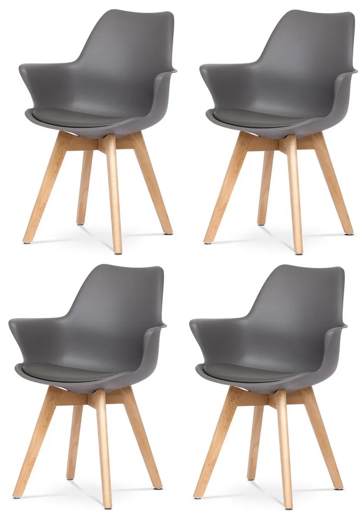Set de scaune de sufragerie CT-771 GREY, 4 buc
