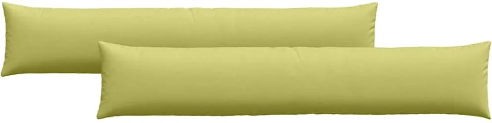 vidaXL Perne pentru canapea 2 pcs Verde deschis 200 x 40 cm țesătură