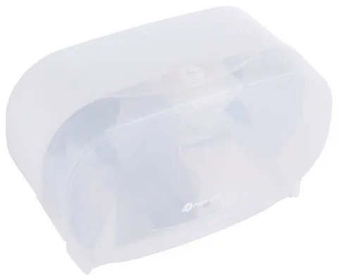 Dozator pentru 2 role de hartie igienica fara tub Merida, alb