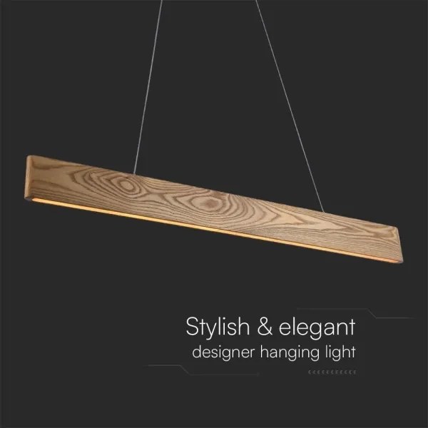 Lustră LED pe cablu LED/24W/230V 3000K maro