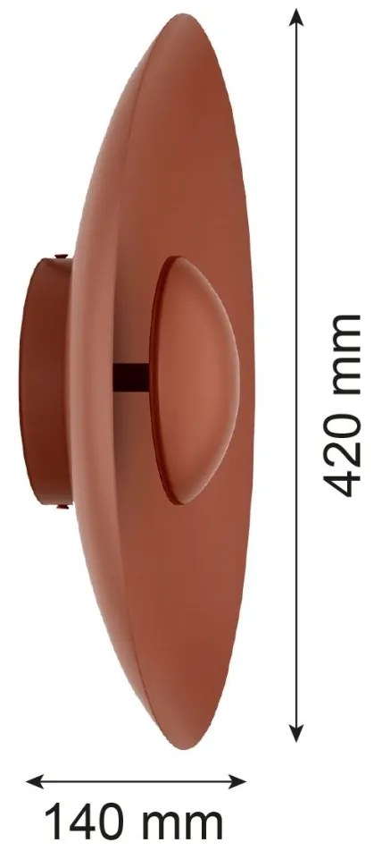 Aplica LED lumina ambientala BOLTON 8866 teracota