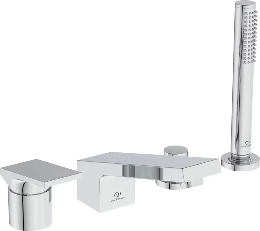 Baterie cada - dus Ideal Standard Atelier Extra crom lucios cu 4 elemente