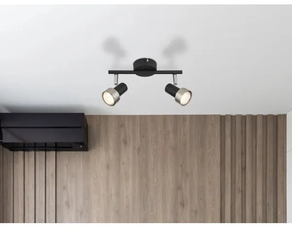 Spot Globo 57917-2N MASON 2xGU10/25W/230V negru/auriu