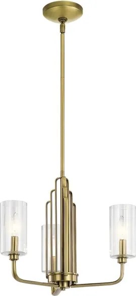 Quintiesse QN-KIMROSE3-BNB - Lustră pe tijă KIMROSE 3xE14/40W/230V aurie