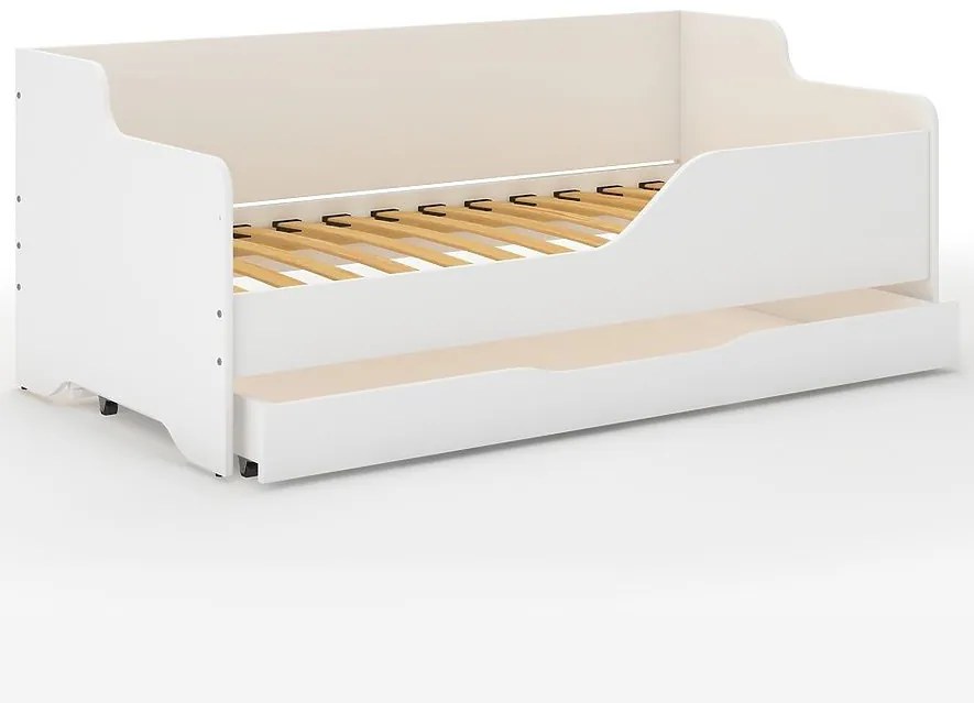 Pat pentru copii, cu design de animale, 160x80 cm