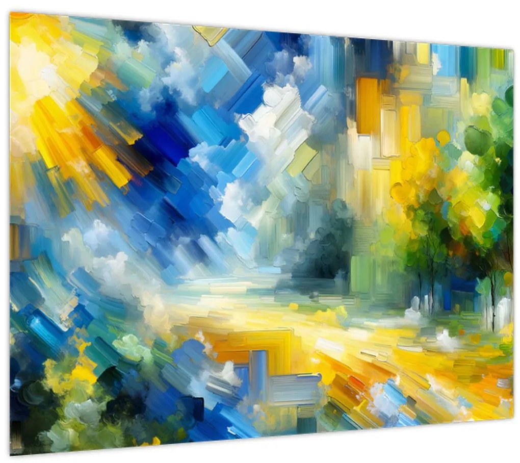 Tablou - Zi însorită abstractă (70x50 cm)