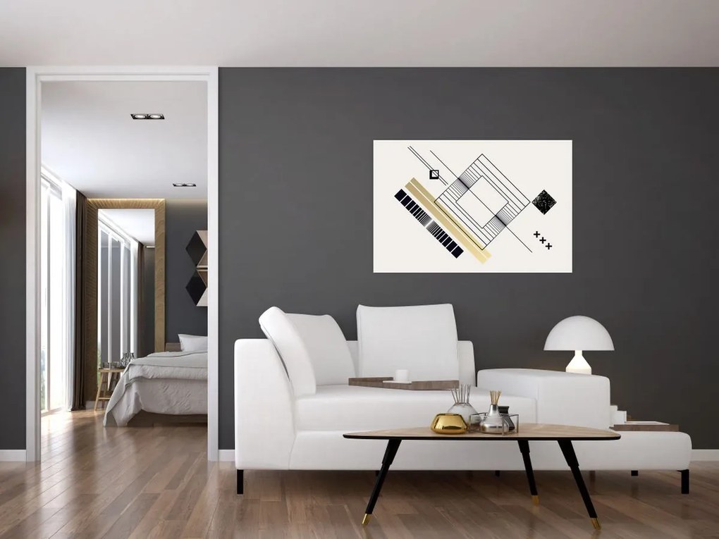 Tablou - Forme geometrice N⁰6 (90x60 cm)