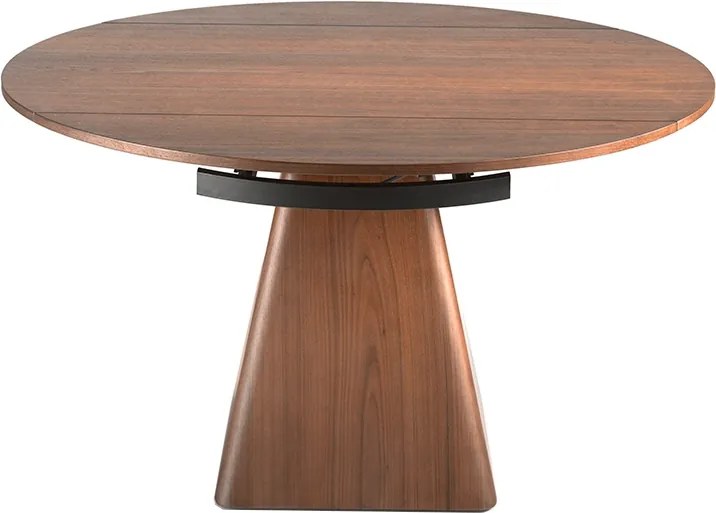 Masa extensibila eleganta design LUX Walnut Veneered 80-140x140cm