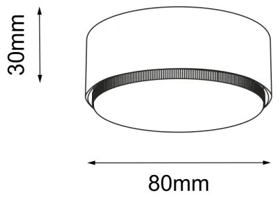Brosline 1261 - Spot DROP 1xGX53/9W/230V, alb