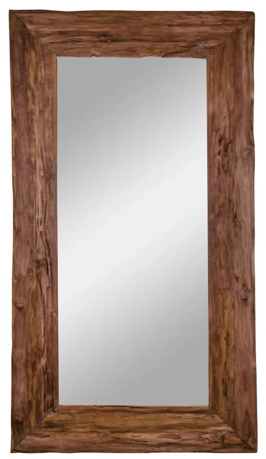 Granada Oglindă antică, lemn de tec, natural, 101x180 cm
