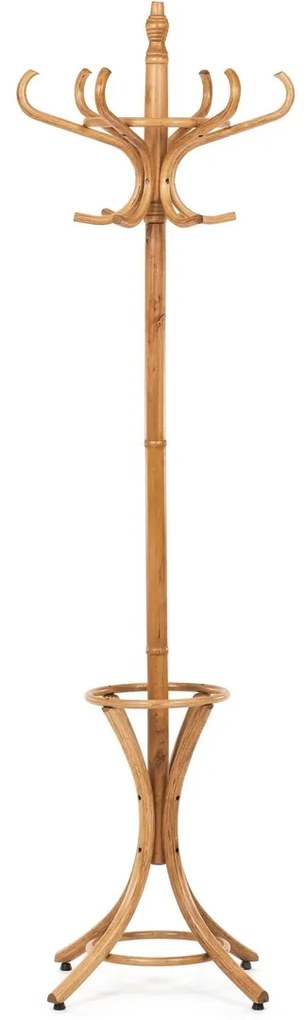 Cuier din lemn, stejar închis, 52 x 186 cm