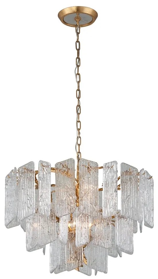 Candelabru LUX design deosebit PIEMONTE lucrat manual, cu 8 surse de lumina