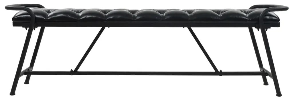 245781 vidaXL Bancă, tapițerie din piele artificială, 160 x 40,5 x 50,5 cm