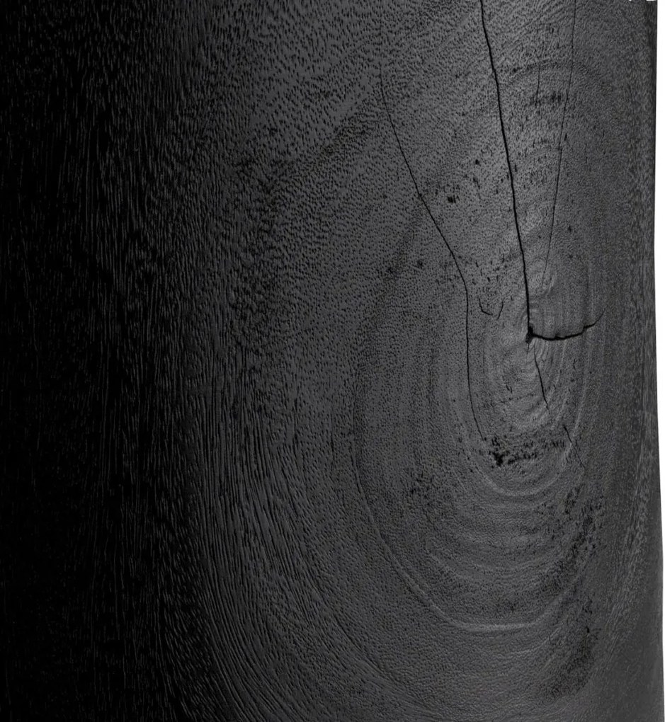 Masuta auxiliara design LUX, Lemn, Negru, Osias