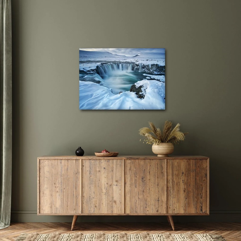 Tablou - Cascadele zeilor, Islanda (70x50 cm)