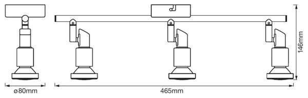 Spot LED Ledvance SPOT 3xGU10/3W/230V