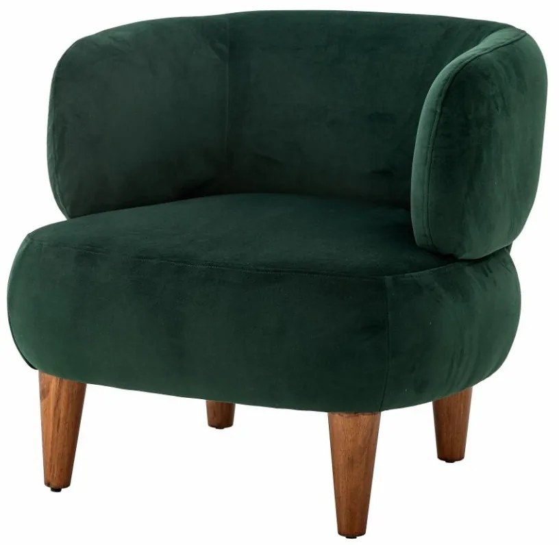 Scaun dining, verde, din stofa, Ruperta
