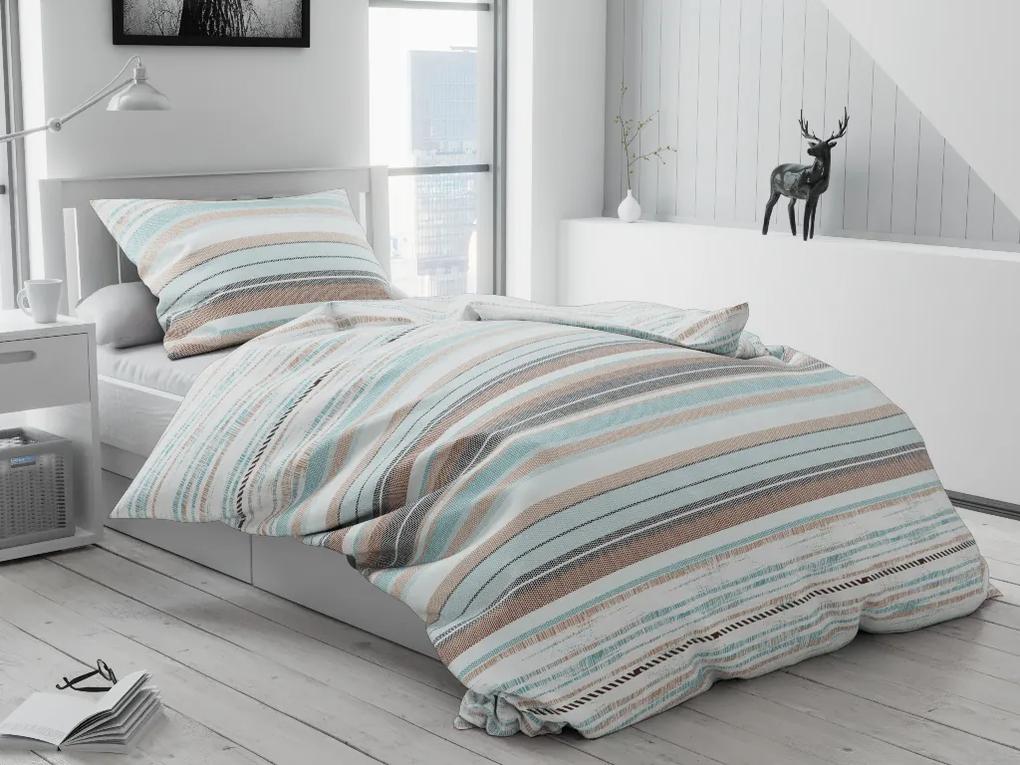 Lenjerie de pat din bumbac Culoare Turcoaz, GIZMO Dimensiune lenjerie de pat: 70x90 cm, 140x200 cm