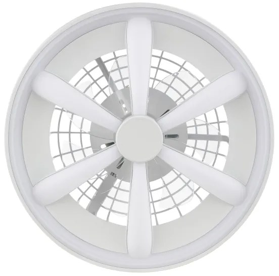 Ventilator LED RGBW de tavan cu lumină Brilliant GAIANO LED/48W/230V alb + telecomandă