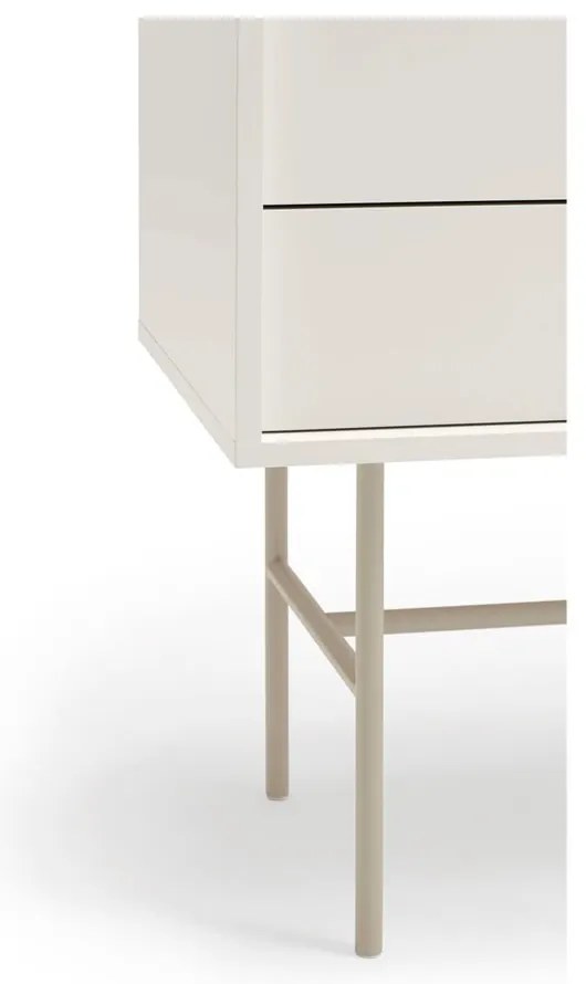 Comodă joasă cu ușă glisantă bej-crem 180x91 cm Nube – Teulat