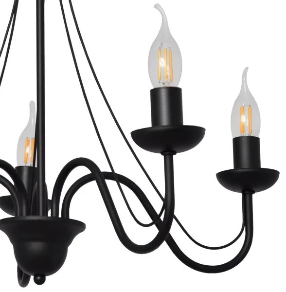 Lustră pe cablu MALBO II 5xE14/10W/230V