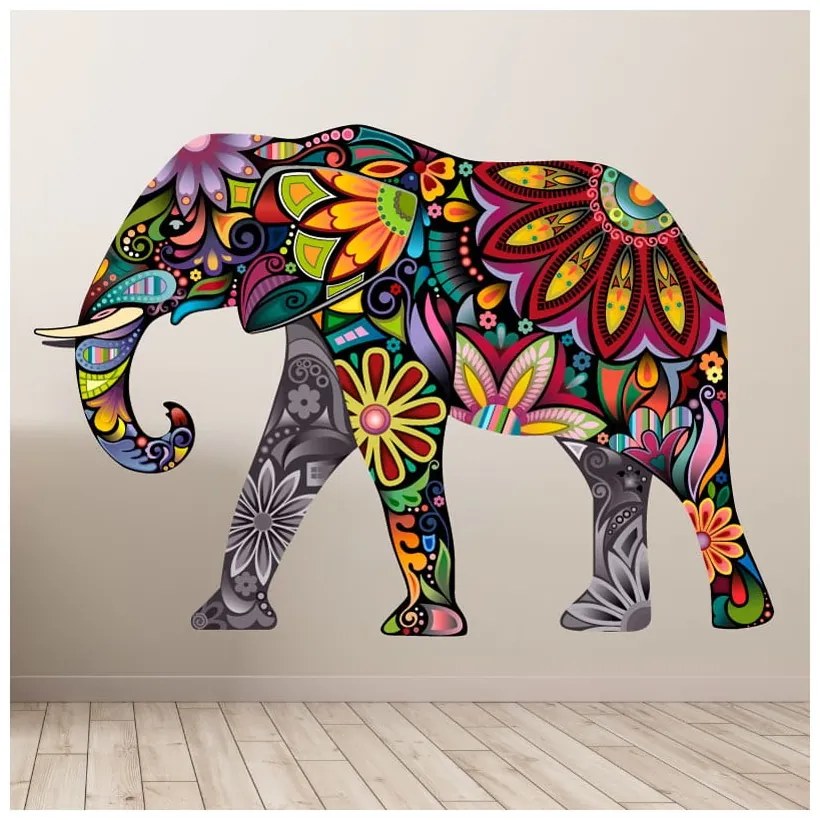 Autocolant Ambiance India Elephant 60 x 85 cm