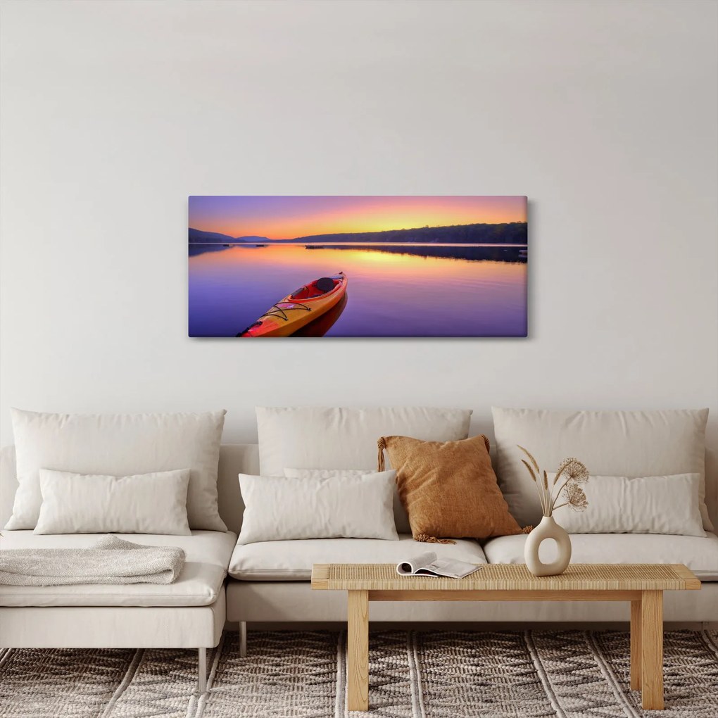 Tablou - Kayak pe lac (120x50 cm)