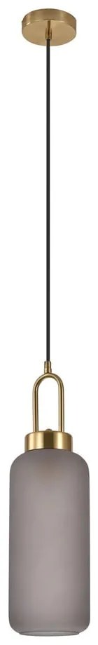 Lustră aurie cu abajur din sticlă ø 13 cm Luton – House Nordic