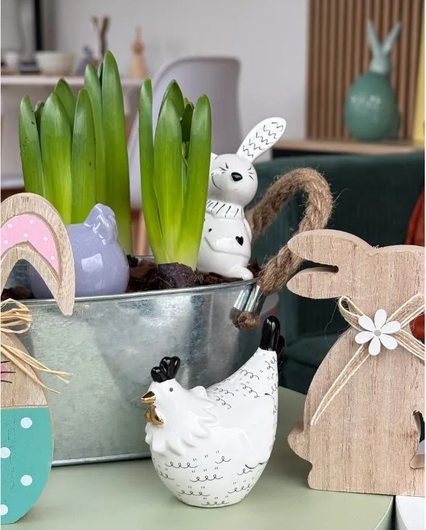 Gaina ceramica HENIQUE 8 cm alba - mai multe variante