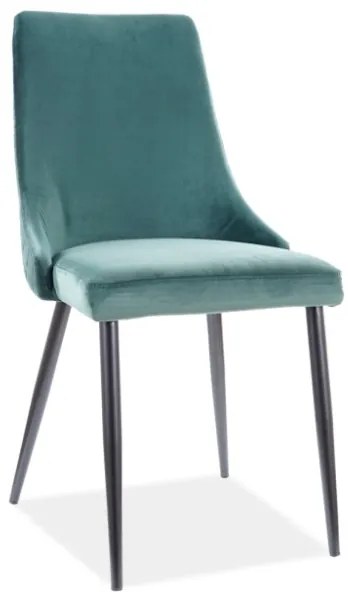 Scaun de sufragerie Polly (verde + Negru). 1050721