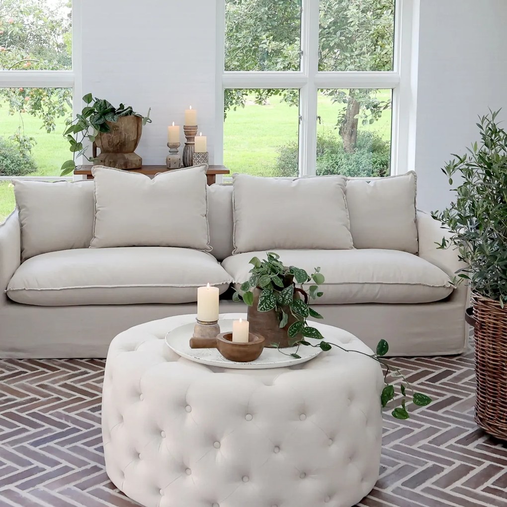 Canapea premium, 3 locuri, stofa, 5 perne decorative, Malo