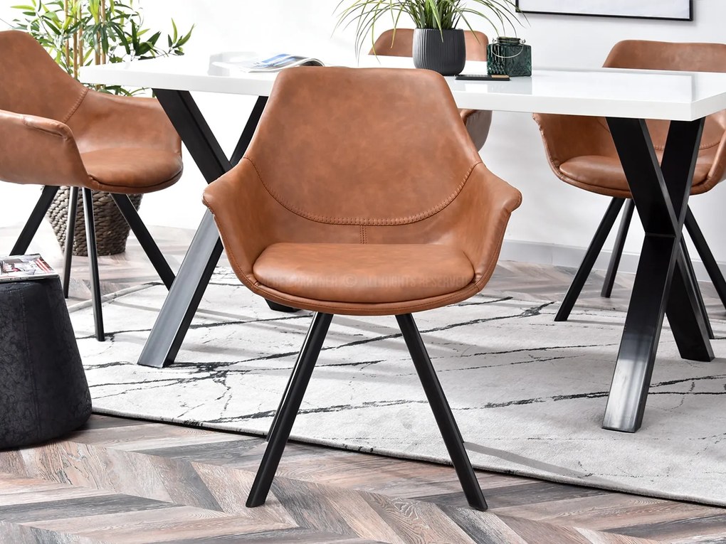 Scaun Mirabell (maro + negru). Promo -19%. 1111187