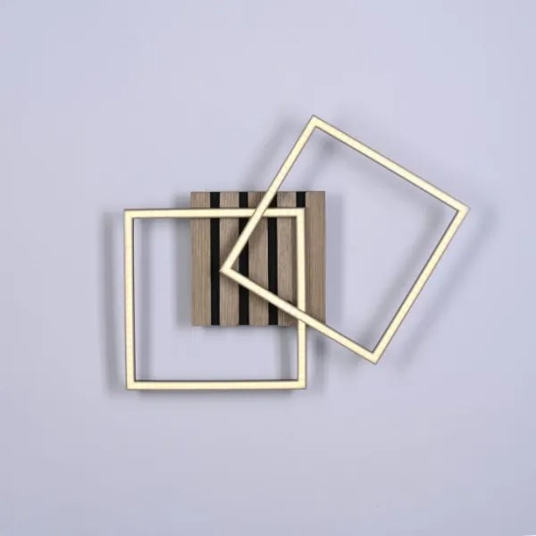 JUST LIGHT. 14053-79 - Plafonieră LED AKUSTIKA LED/15W/230V, stejar/negru