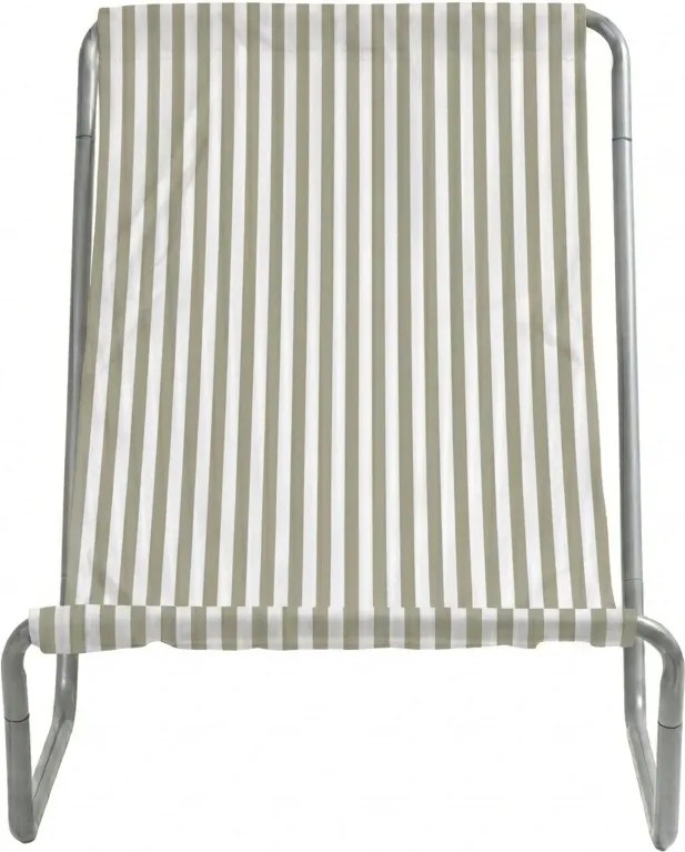 Sezlong plaja pliabil SAND STRIPES, verde