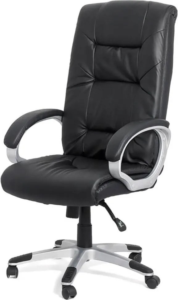 Scaun directorial piele ecologica OFF 315 negru