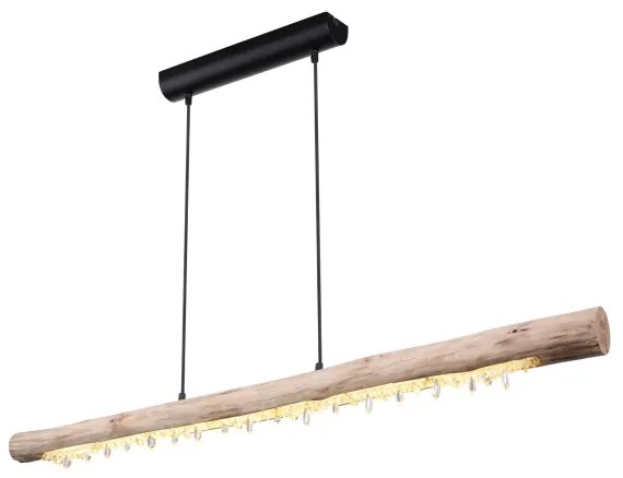 Globo FELICITAS 15354-20-LED, lustru suspendat pe cablu, compatibil cu dimmer, LED/25W/230V, bej