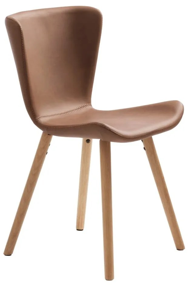 Scaune de dining maro 2 buc. din metal Teslin – Unique Furniture