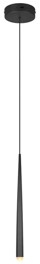 Lustră neagră LED ø 14 cm Cala – Trio Select