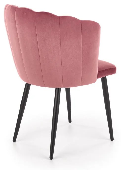 Scaun de bucaterie Bernita, roz/negru