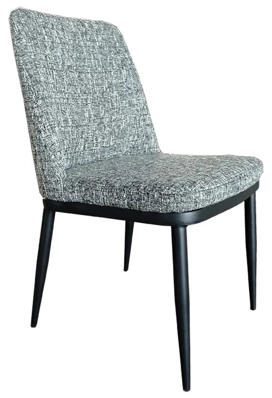 Scaun Kurama gri, tapitat textil, picioare metalIce