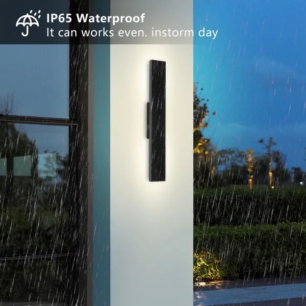 Brilagi - Aplică LED solară de perete SUN LED/4W/230V 60 cm 4000 mAh IP44