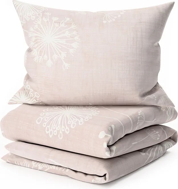 Lenjerie de pat din bumbac SOFT MEADOW maro Dimensiune lenjerie de pat: 70 x 90 cm | 140 x 200 cm